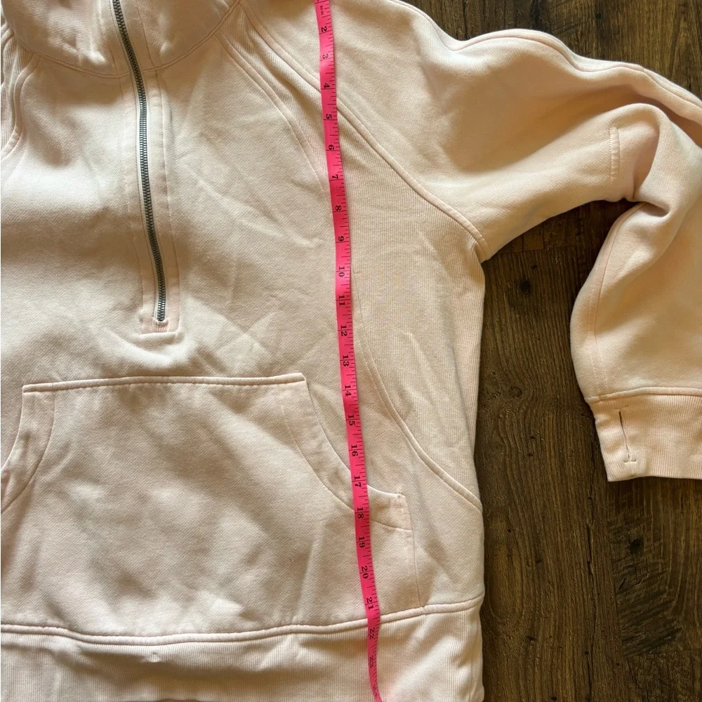 Light Pink Lululemon Quarter-Zip Sweatshirt - Picture 6 of 7